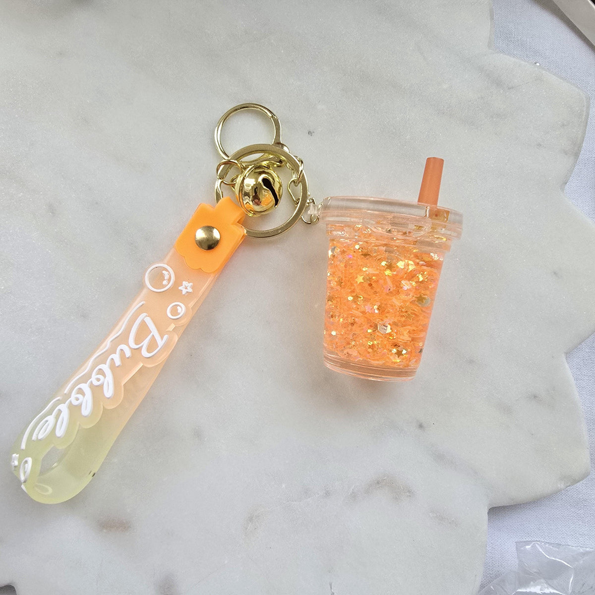 Bag Charm Keychain | Boba Drink Cup, Kawaii Bubble Tea Purse Charm