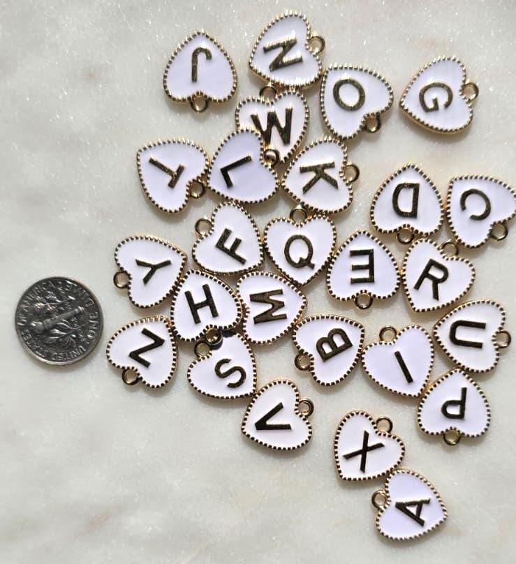 Custom Heart Letter Charm Add-On Teen Backpack product photo from Rey & Luck Co