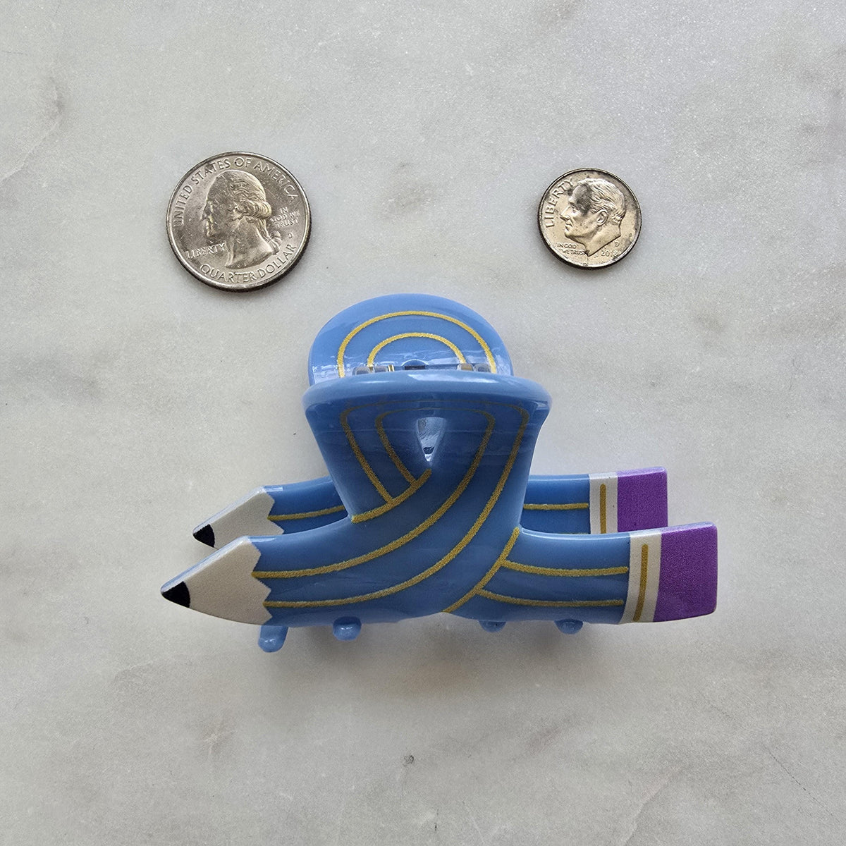 Pencil Hair Claw Clip, teachers , , Anti-Slip product photo 7 from Rey & Luck Co