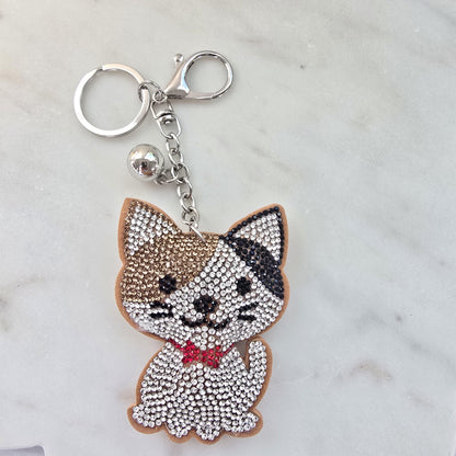 Sparkly cat keychain | bag charm