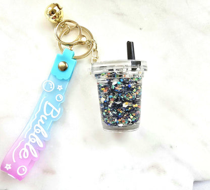 Bag Charm Keychain | Boba Drink Cup, Kawaii Bubble Tea Purse Charm