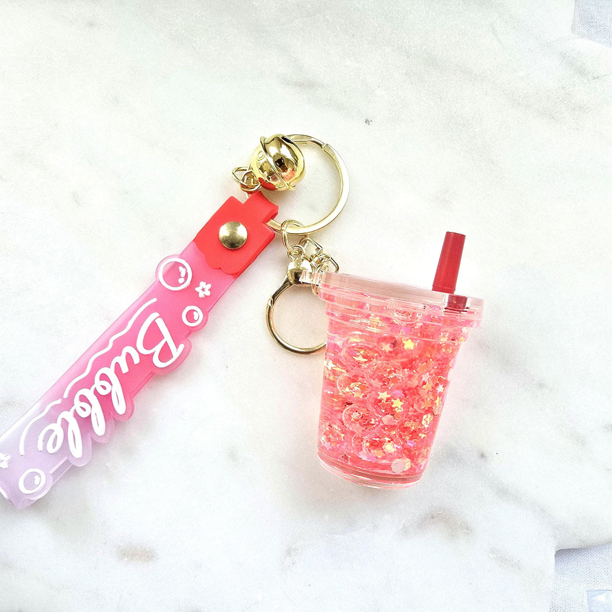 Bag Charm Keychain | Boba Drink Cup, Kawaii Bubble Tea Purse Charm