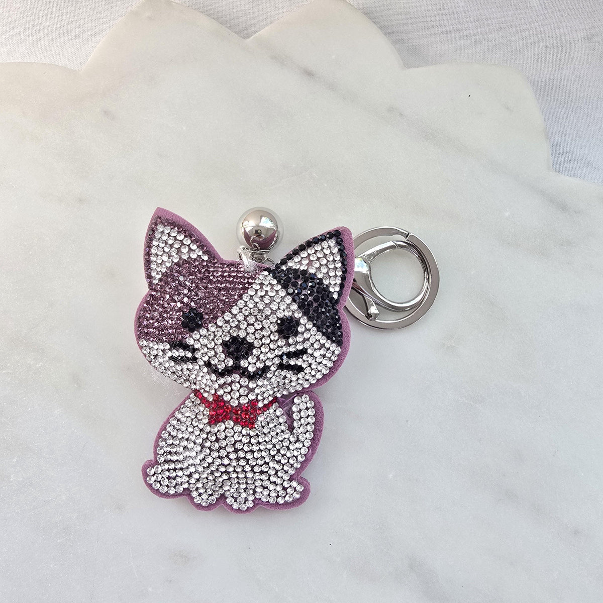 Sparkly cat keychain | bag charm