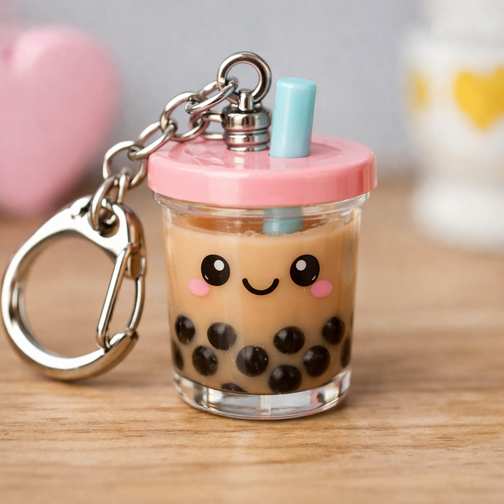 Bubble Tea Keychain