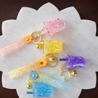 Boba Drink Cup Keychain Kawaii Bubble Tea Bag product photo 2 from Rey & Luck Co