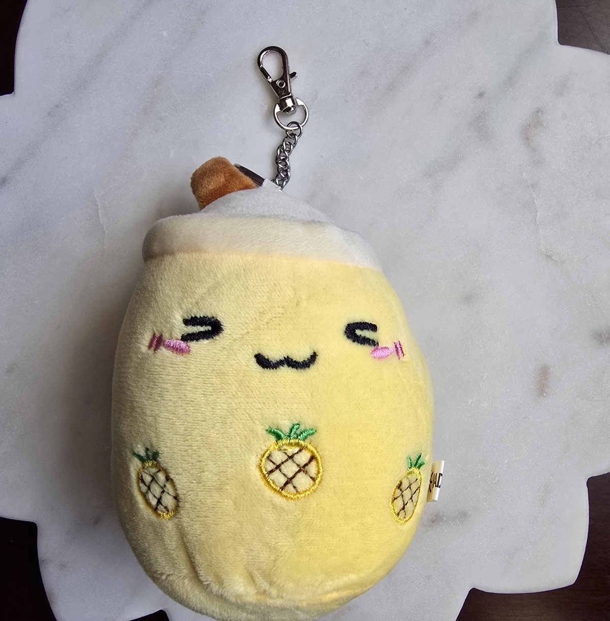 Kawaii Boba Tea Cup Plush Keychain Teen Backpack product photo from Rey & Luck Co