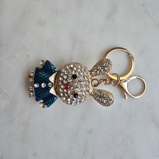 Sparkly Bunny Rhinestone Keychain Kawaii Bag product photo from Rey & Luck Co