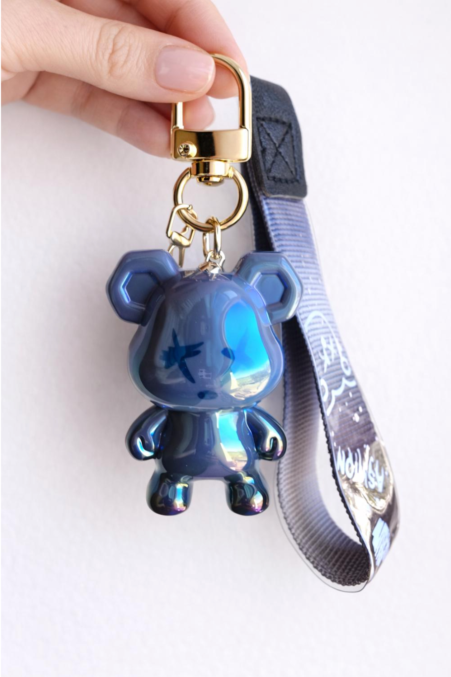Iridescent Bear Keychain | Bag Charm