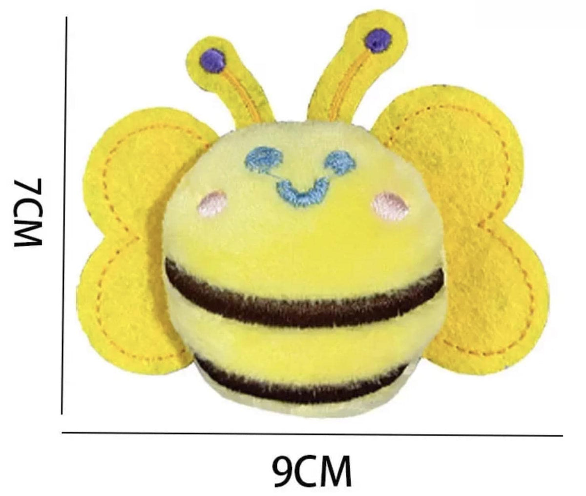 Plush Bumblebee Keychain, Kawaii Animal Bag Charm, Back to School Accessory