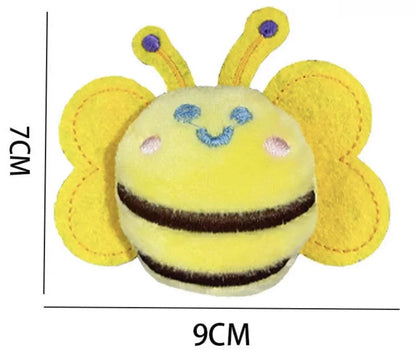 Plush Bumblebee Keychain, Kawaii Animal Bag Charm, Back to School Accessory