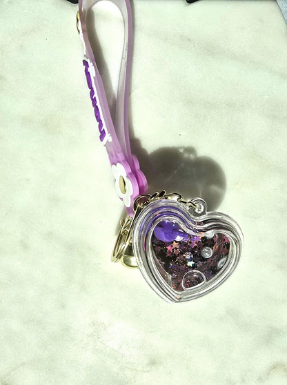 Kawaii Boba Keychain, Cute Aesthetic Bag Charm, Kuromi Inspired Keychain, Teen Girl Gift, Pastel Purse Charm