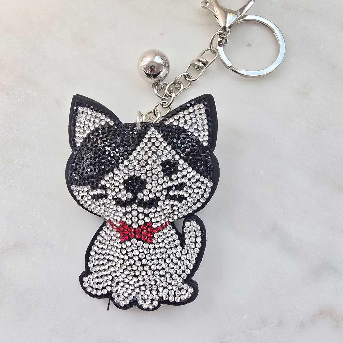 Sparkly cat keychain | bag charm