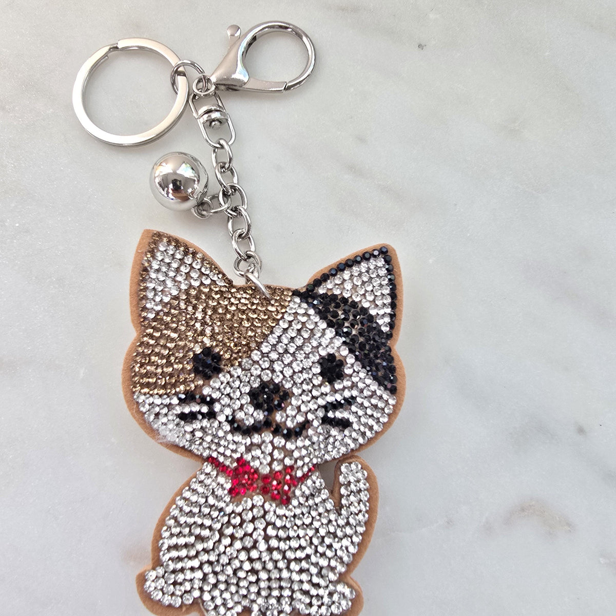 Sparkly cat keychain | bag charm