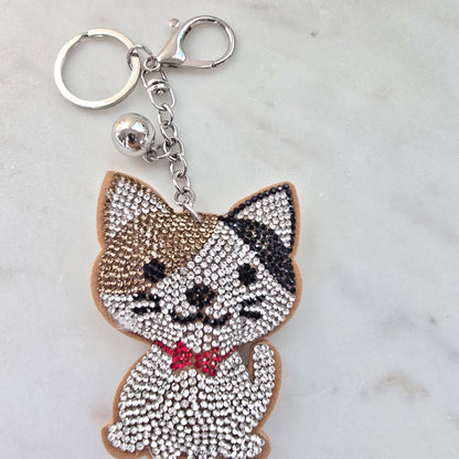 Sparkly cat keychain | bag charm