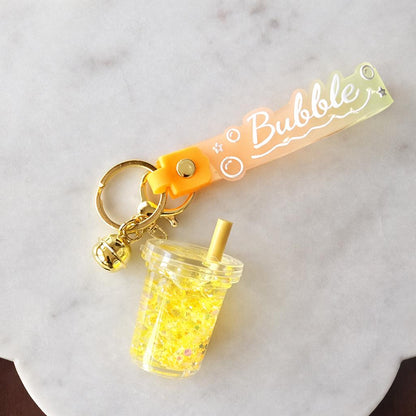 Boba Drink Cup Keychain Kawaii Bubble Tea Bag product photo from Rey & Luck Co