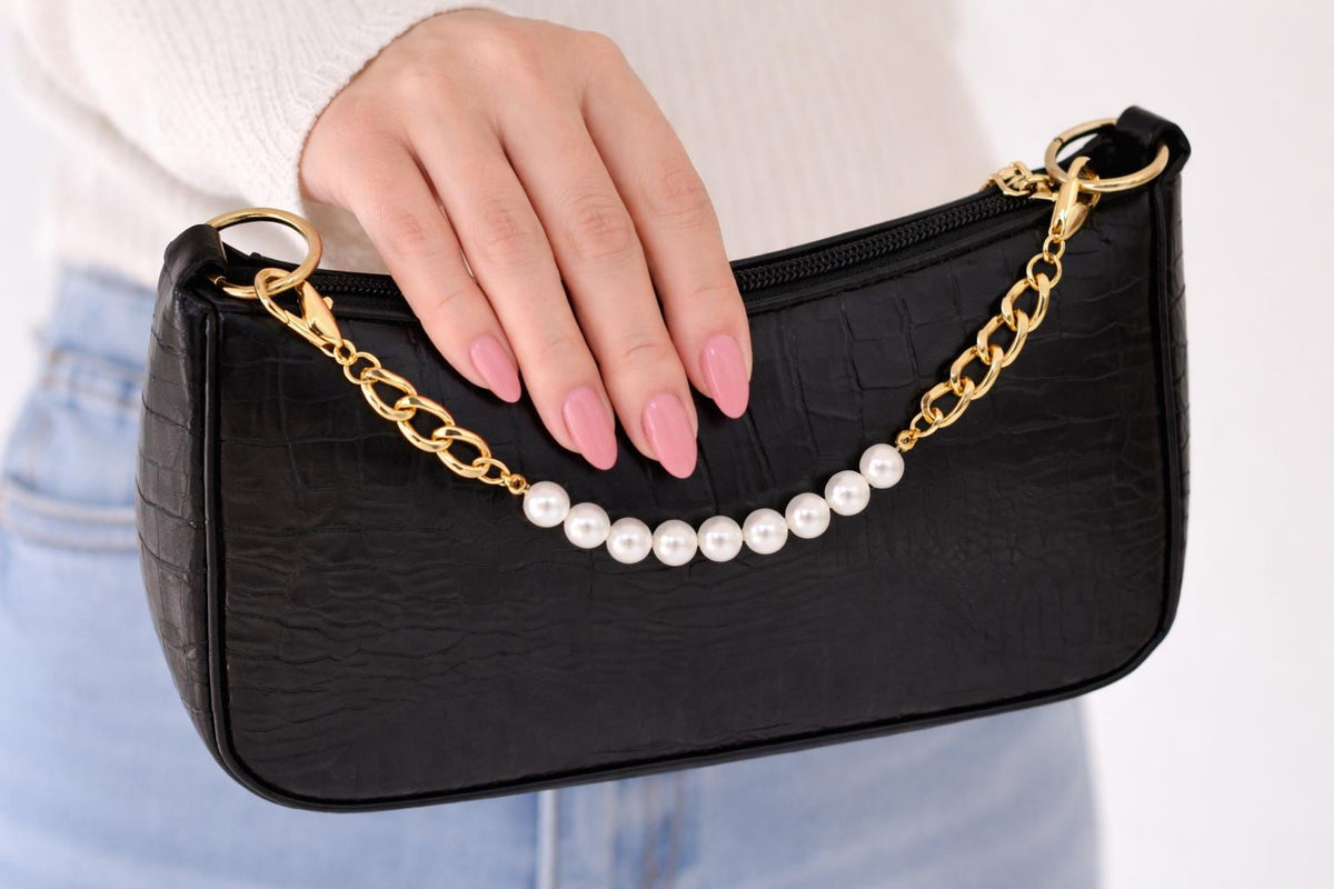Pearl Gold Purse Chain Handle Shoulder Bag Extender product photo from Rey & Luck Co