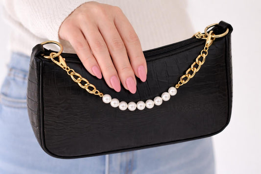 Pearl Gold Purse Chain Handle Shoulder Bag Extender product photo from Rey & Luck Co
