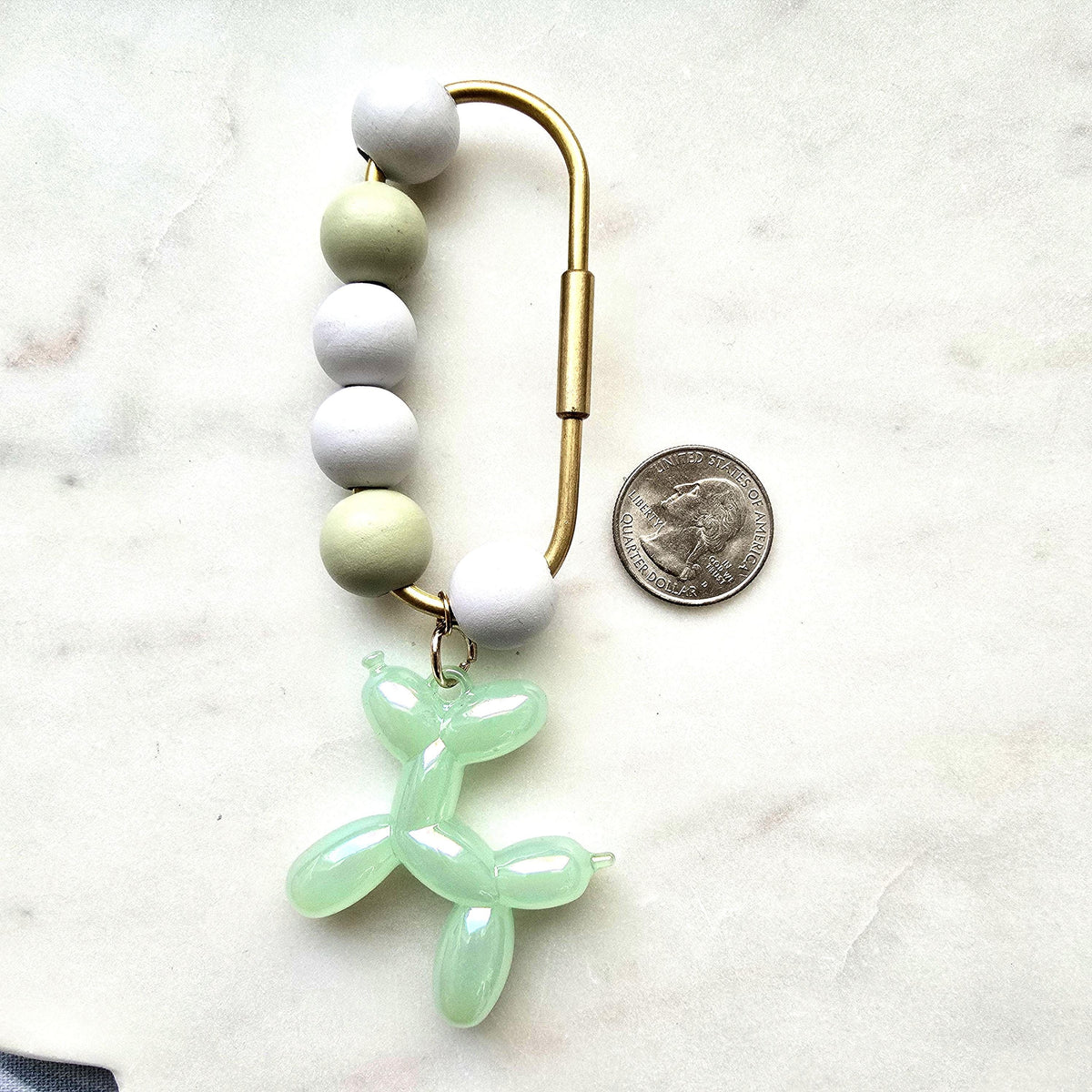 Balloon Dog keychain with Carabiner for car product photo 3 from Rey & Luck Co