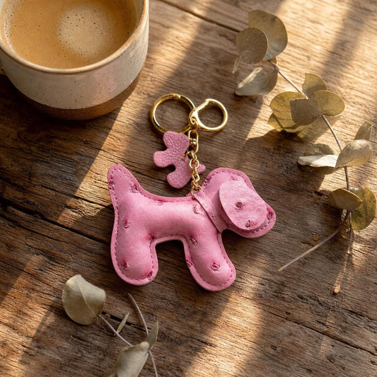 Whimsical dog bag charm product photo from Rey & Luck Co