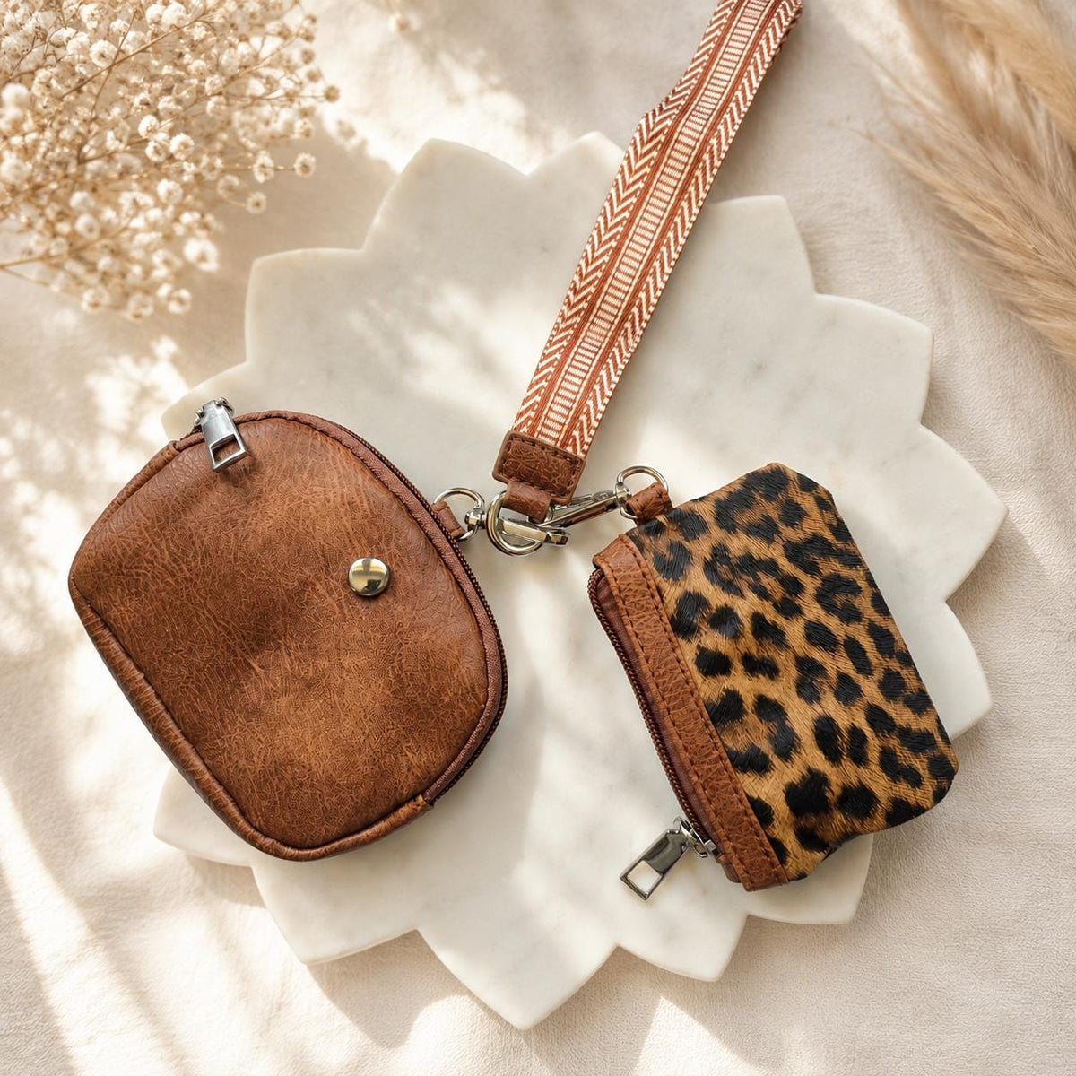 Dual Hanging Wristlet Wallet perfect for product photo from Rey & Luck Co