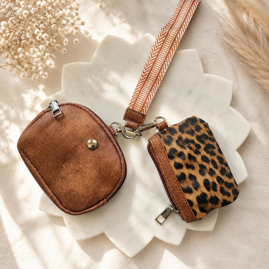 Dual Hanging Wristlet Wallet perfect for product photo from Rey & Luck Co